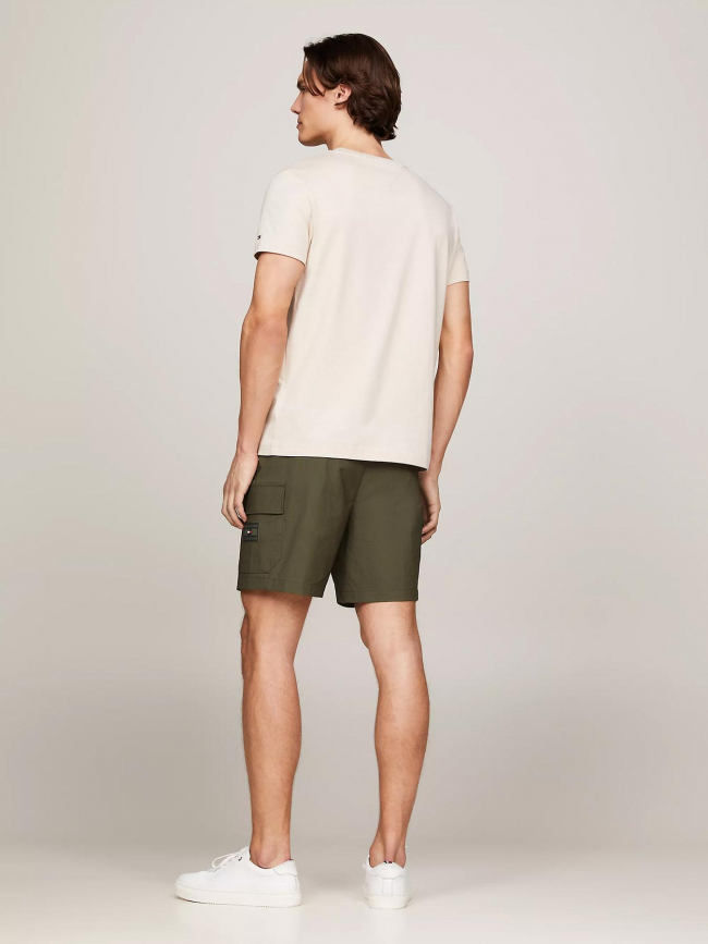 T-shirt logo beige homme - Tommy Hilfiger