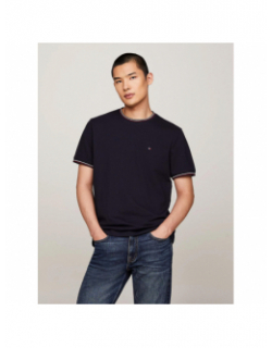 T-shirt rwb tipped collar  bleu marine homme - Tommy Hilfiger