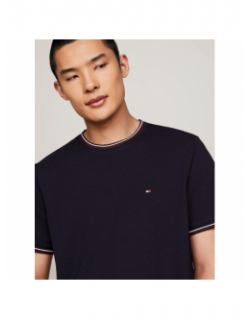 T-shirt rwb tipped collar  bleu marine homme - Tommy Hilfiger