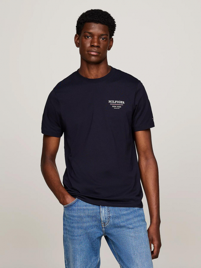 T-shirt global bleu marine homme - Tommy Hilfiger