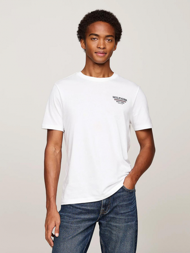 T-shirt global blanc homme - Tommy Hilfiger