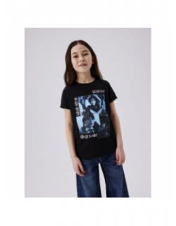 T-shirt série mercredi jax noir fille - Name It