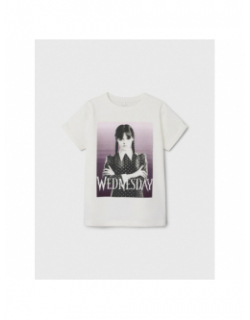 T-shirt série mercredi jax blanc fille - Name It