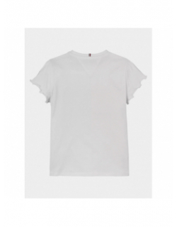 T-shirt flower glitter reg blanc fille | Tommy Hilfiger