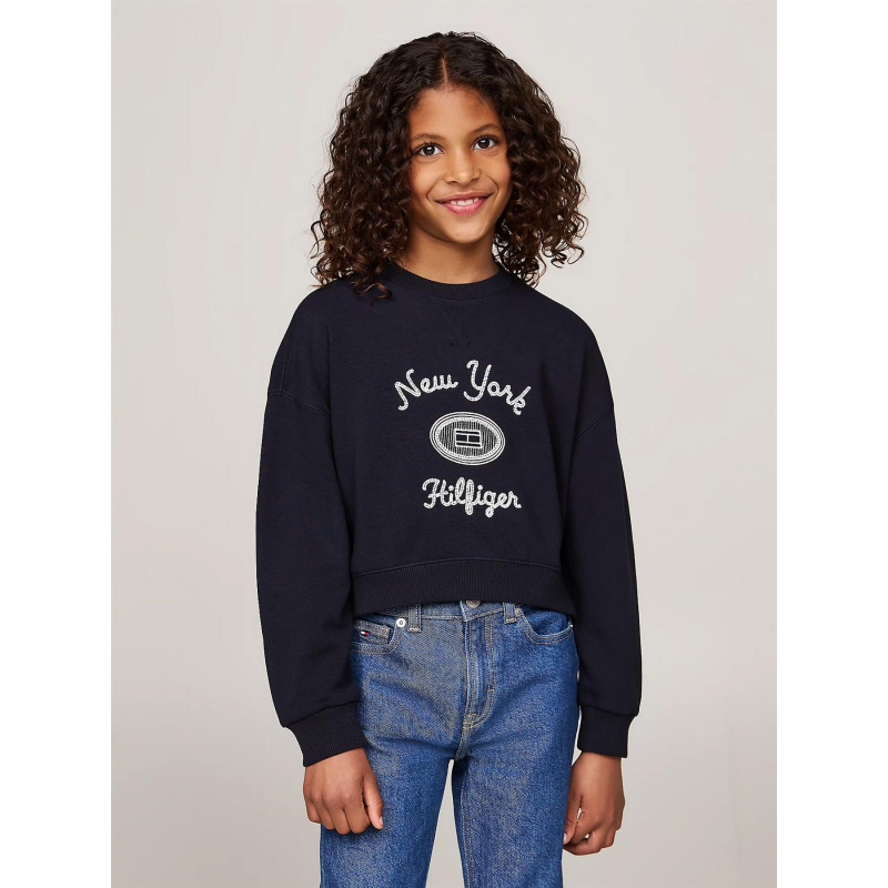 Sweat ny embroide bleu marine enfant - Tommy Hilfiger