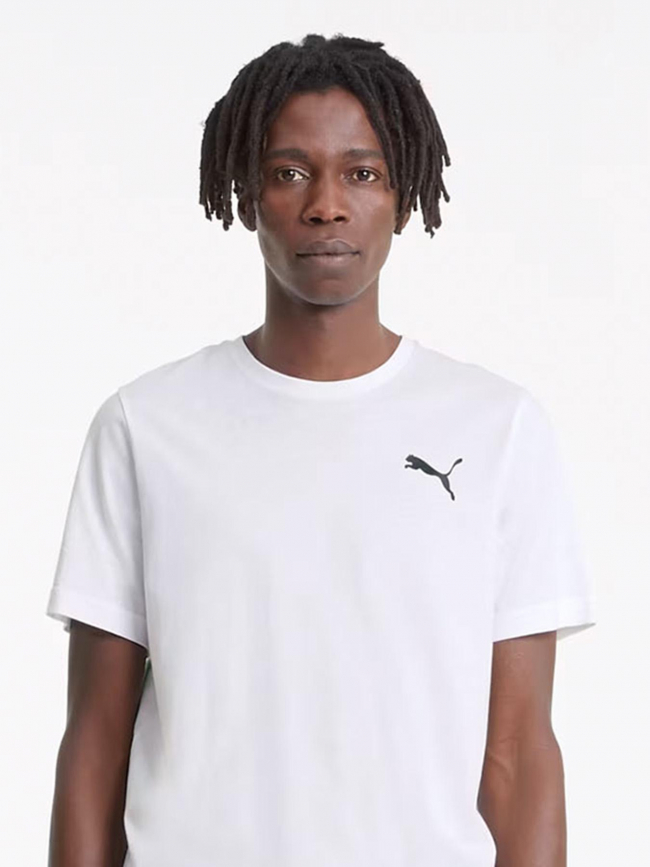 T-shirt essential cat logo blanc homme - Puma