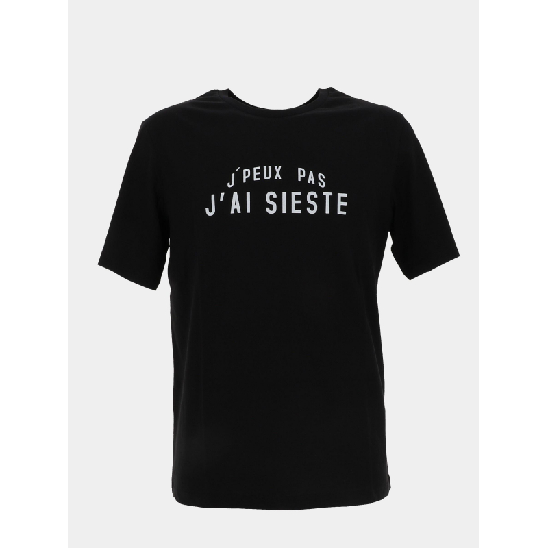 T-shirt j'peux pas j'ai sieste noir homme - Jack & Jones