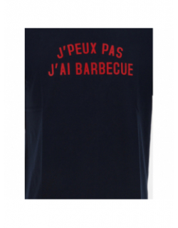 T-shirt j'peux pas j'ai barbecue bleu homme - Jack & Jones