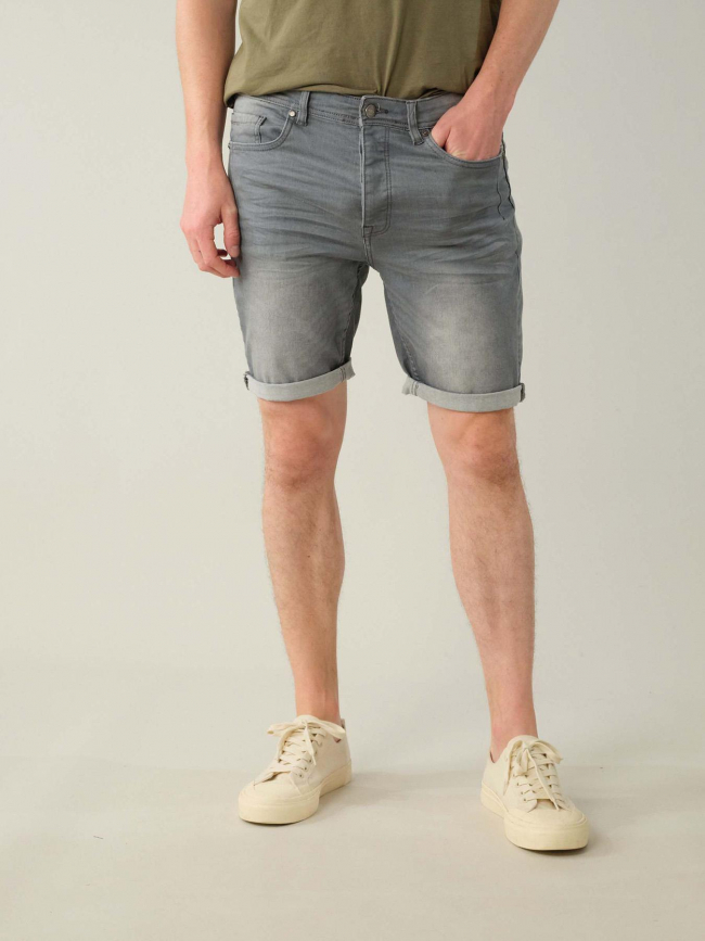 Short denim arvin gris homme - Deeluxe