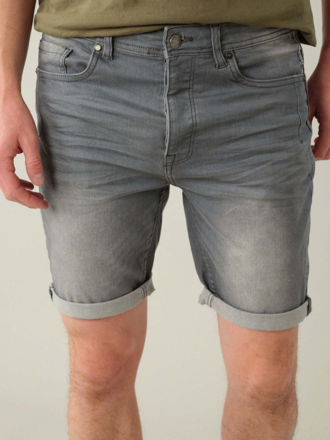 Short denim arvin gris homme - Deeluxe