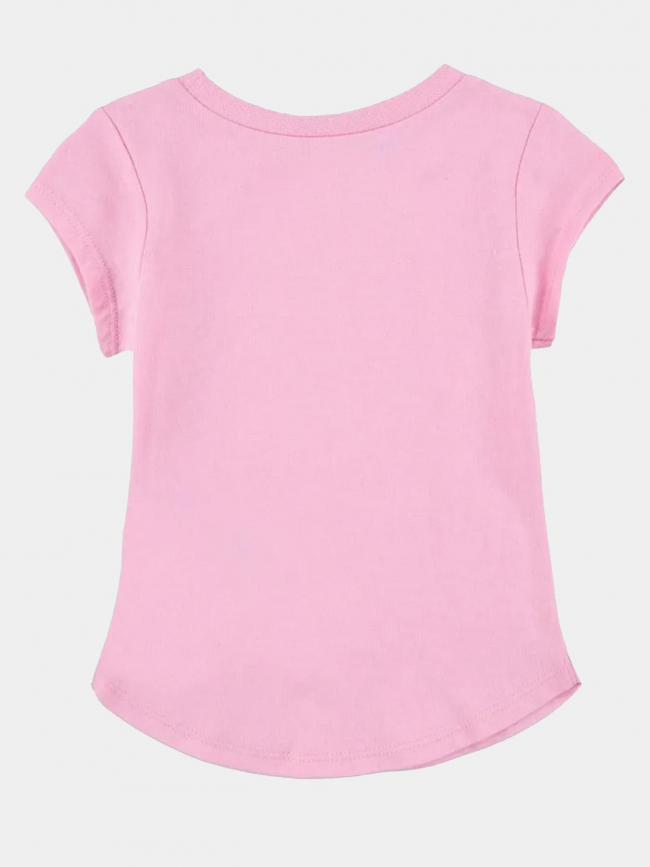 T-shirt logo paillette futura rose fille - Nike