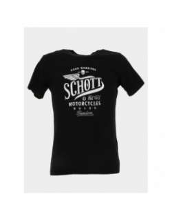 T-shirt sérigraphie logo noir homme - Schott