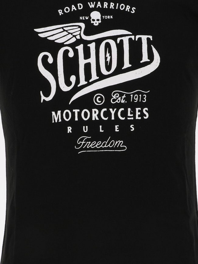 T-shirt sérigraphie logo noir homme - Schott