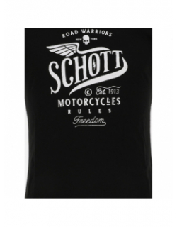 T-shirt sérigraphie logo noir homme - Schott