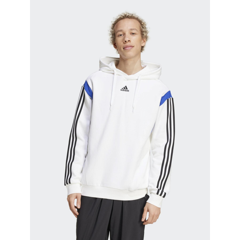 Sweat à capuche cb blanc homme - Adidas