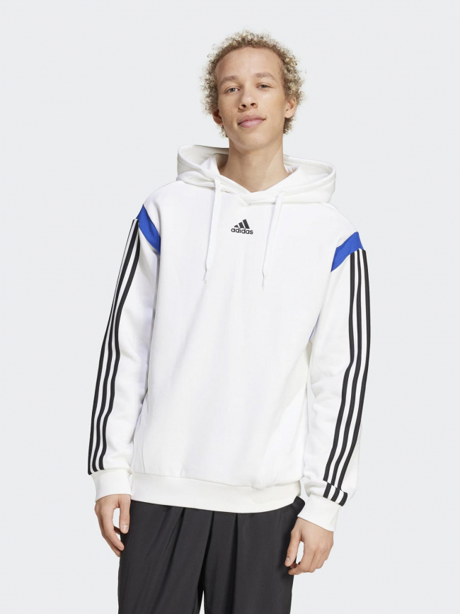Sweat à capuche cb blanc homme - Adidas