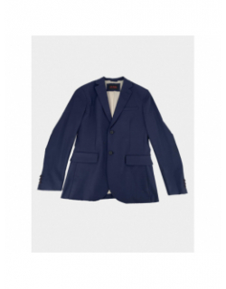 Veste blazer eaton tissu technique bleu marine homme - Guess