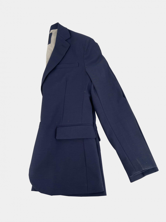 Veste blazer eaton tissu technique bleu marine homme - Guess