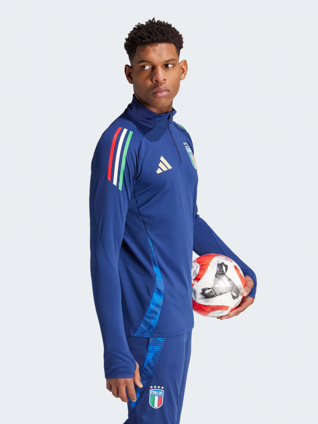 Sweat d'entrainement figc italie bleu marine homme - Adidas