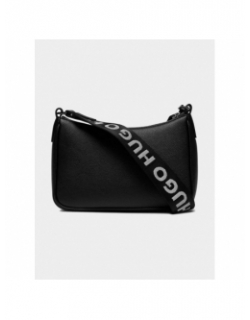 Sac bandoulière multi cross noir femme - Hugo