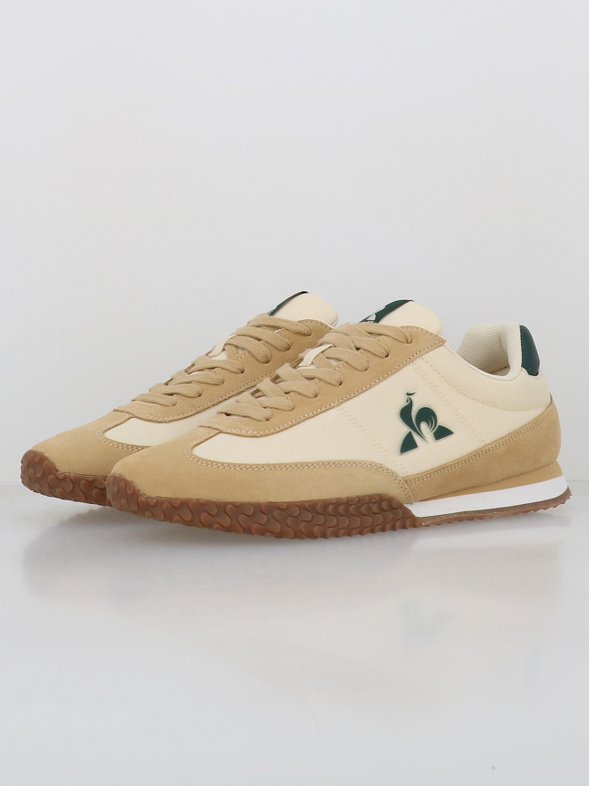 Baskets bi-matière veloce beige homme - Le Coq Sportif