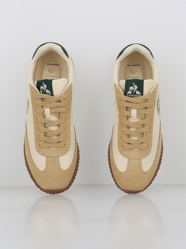 Baskets bi-matière veloce beige homme - Le Coq Sportif