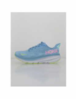 Chaussures de running clifton 9 bleu femme - Hoka