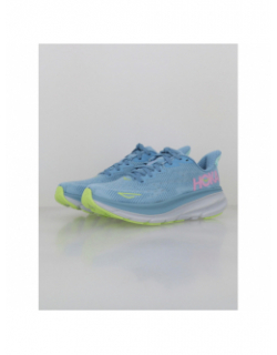 Chaussures de running clifton 9 bleu femme - Hoka