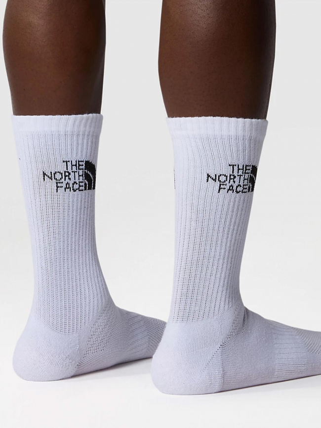 Pack de 3 paires de chaussettes multi sport blanc - The North Face