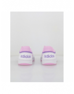 Baskets hoops 3.0 k blanc rose enfant - Adidas