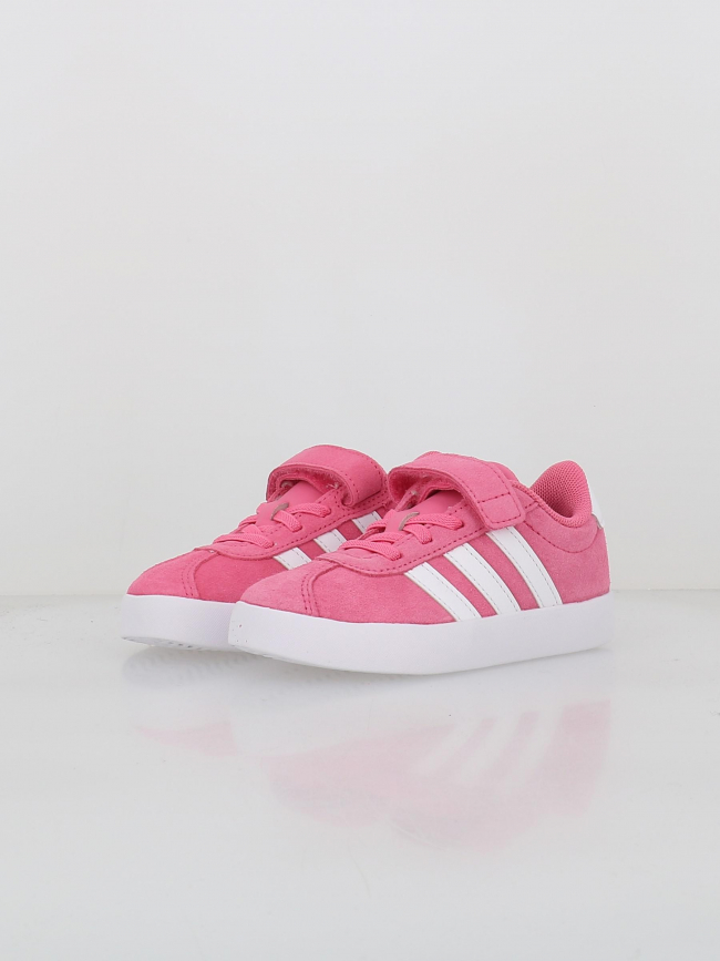 Baskets a scratch vl court 3.0 el rose enfant Adidas wimod