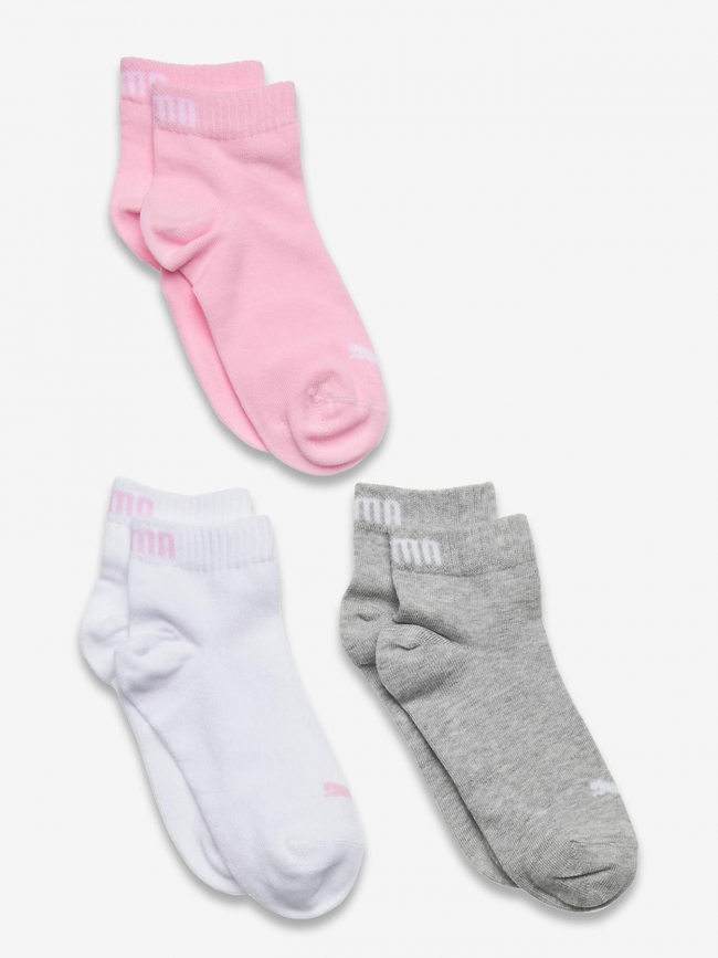 Pack de 3 paires de chaussettes quarter multicolore enfant - Puma