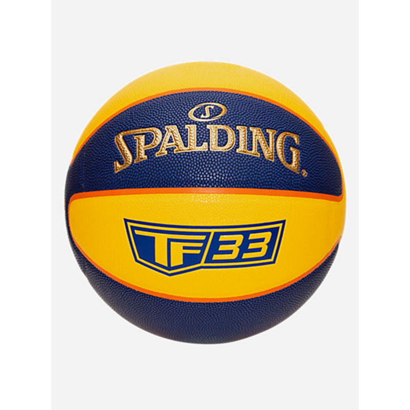 Ballon de basketball tf-33 gold taille 6 jaune bleu - Spalding