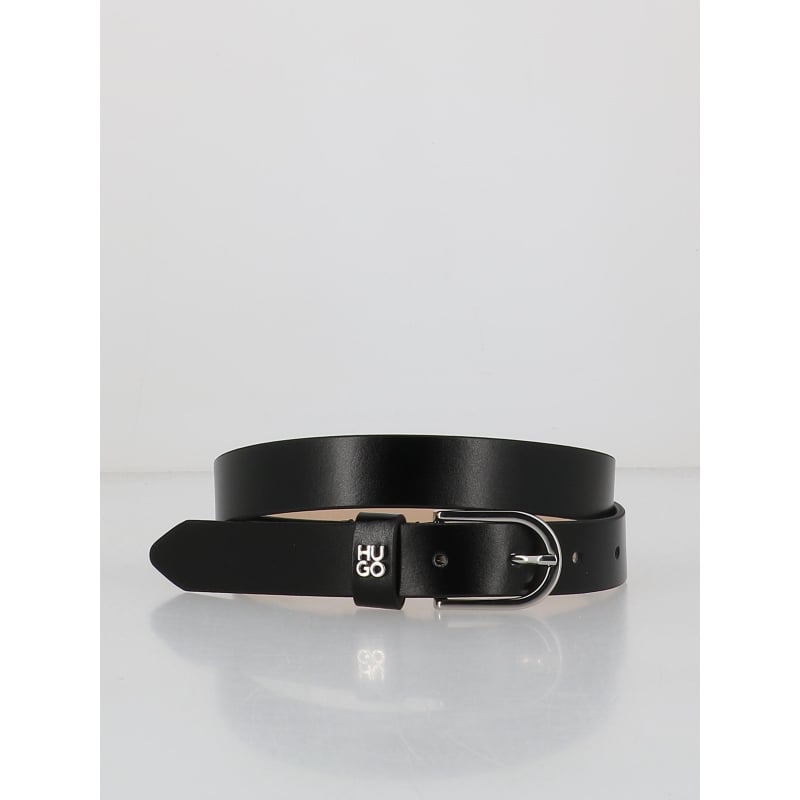 Ceinture en cuir zoey noir femme - Hugo