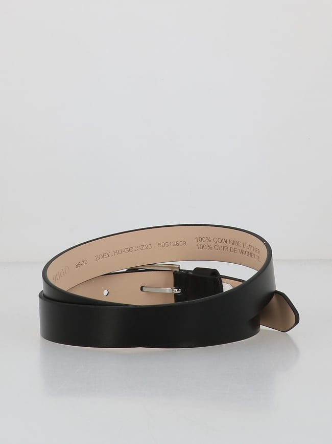 Ceinture en cuir zoey noir femme - Hugo