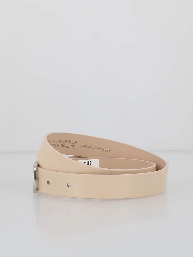 Ceinture en cuir zoey beige femme - Hugo