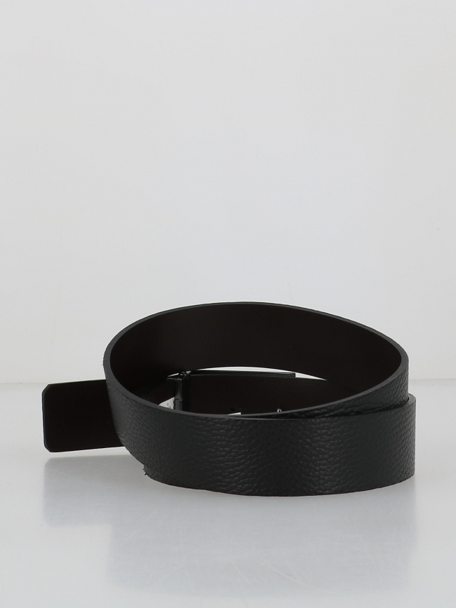 Ceinture en cuir garlond noir homme - Hugo