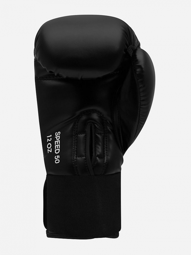 Kit boxe avec gants bandes et protège dents noir blanc - Adidas