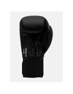 Kit boxe avec gants bandes et protège dents noir blanc - Adidas