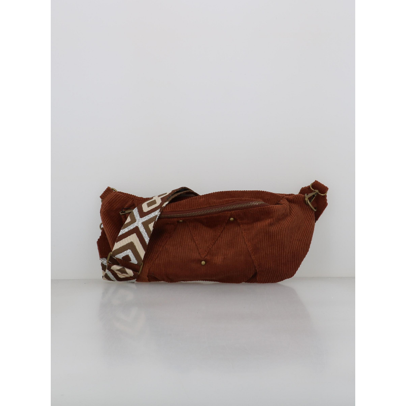 Sac banane jenny marron femme - Pieces