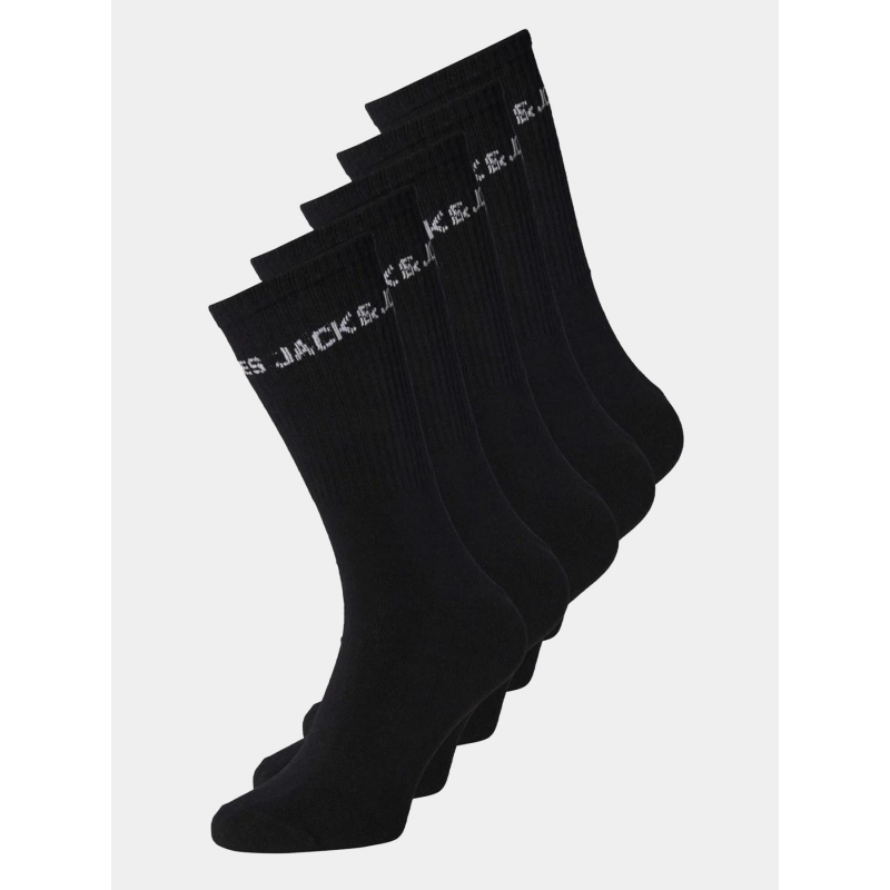 Pack de 5 paires de chaussettes noir enfant - Jack & Jones