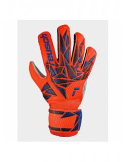 Gants de football attrakt starter solid orange bleu enfant - Reusch