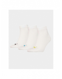 Pack de 3 paires de chaussettes blanc adulte - Puma