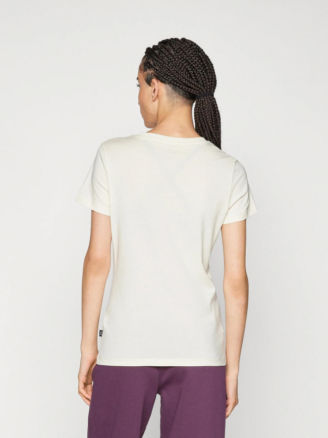 T-shirt logo animal beige femme - Puma