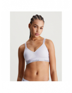 Brassière lghtly lines violet femme - Calvin Klein