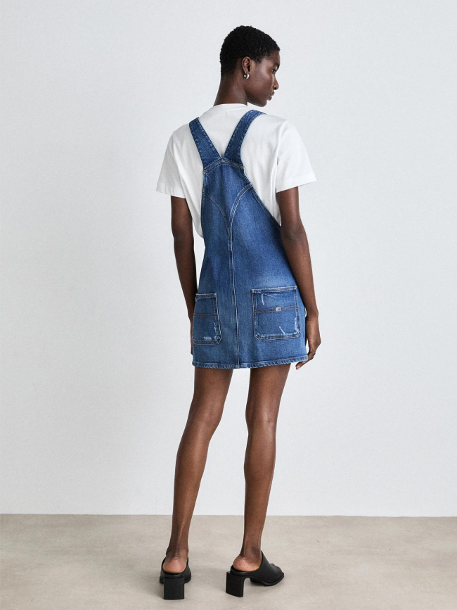 Robe salopette en jean dungaree bleu femme - Tommy Jeans