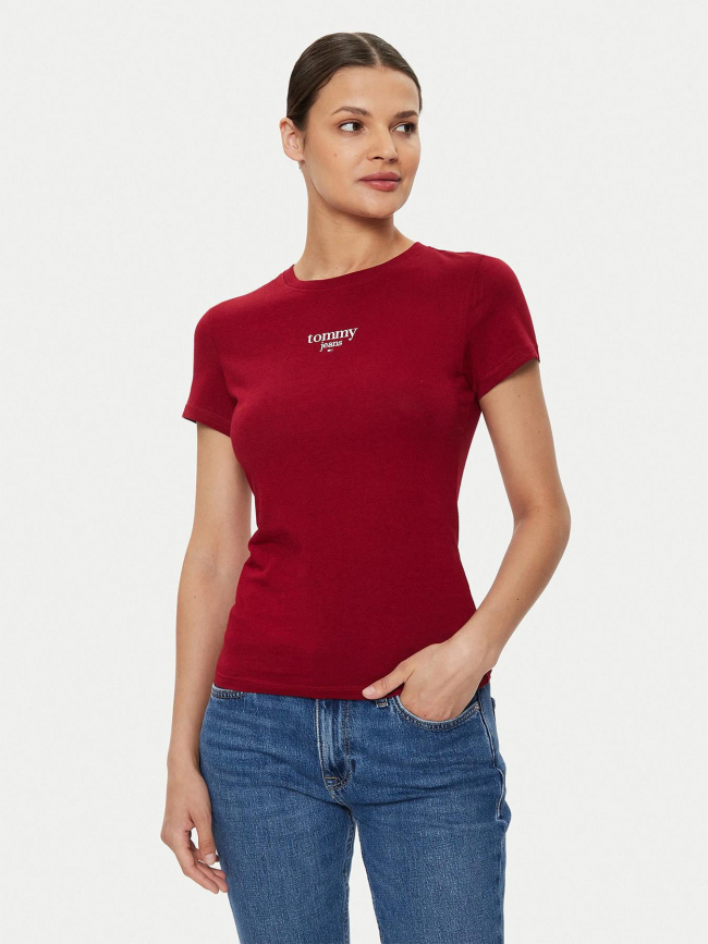 T shirt rouge bordeaux femme online