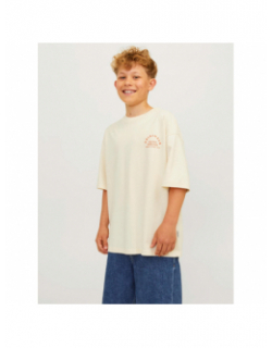 T-shirt brooklyn back beige enfant - Jack & Jones