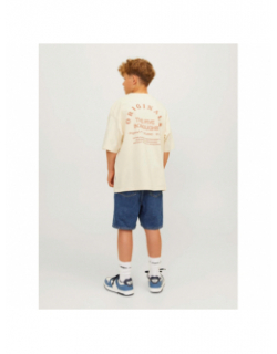 T-shirt brooklyn back beige enfant - Jack & Jones