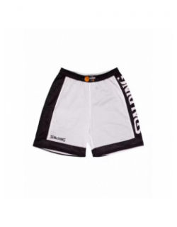 Short de basketball réversible blanc noir enfant - Spalding